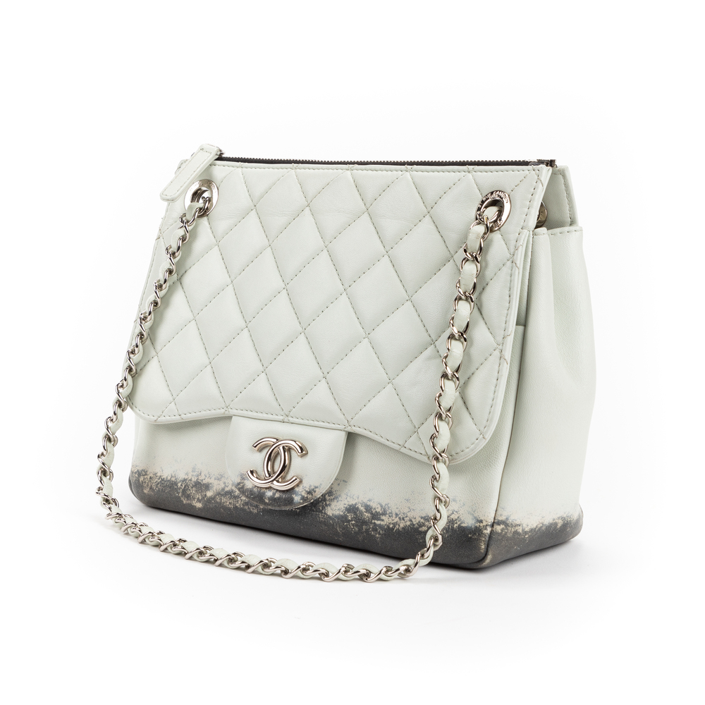 Chanel Ltd. Ed. Blizzard Top Zip Maxi Flap